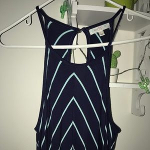 Blue Striped Beach Dress